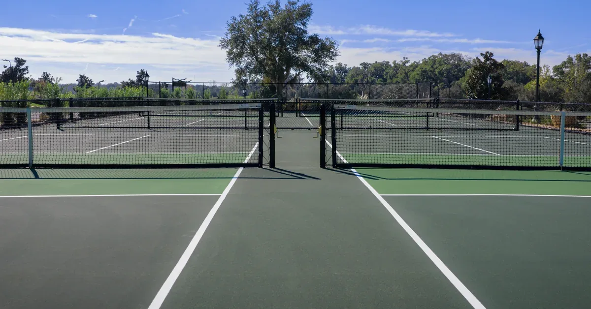 The Club At Iron Lake Ocala Tennis Court Close Up
